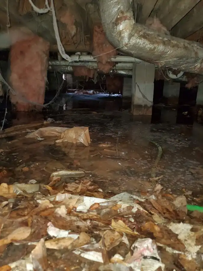 Crawl space flood assessment for Commercial Water Damage Restoration in Ahuimanu